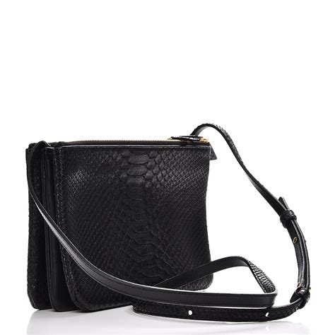 celine trio black python